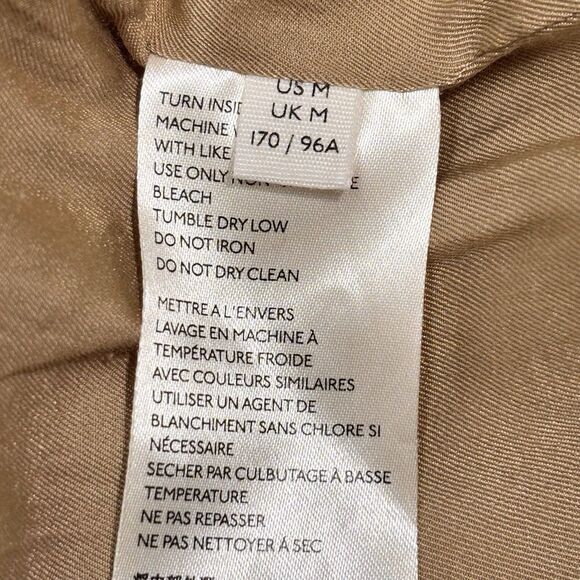 We The Free People Fenix Faux Leather Moto Jacket Camel Brown Women’s Medium - Picture 8 of 8